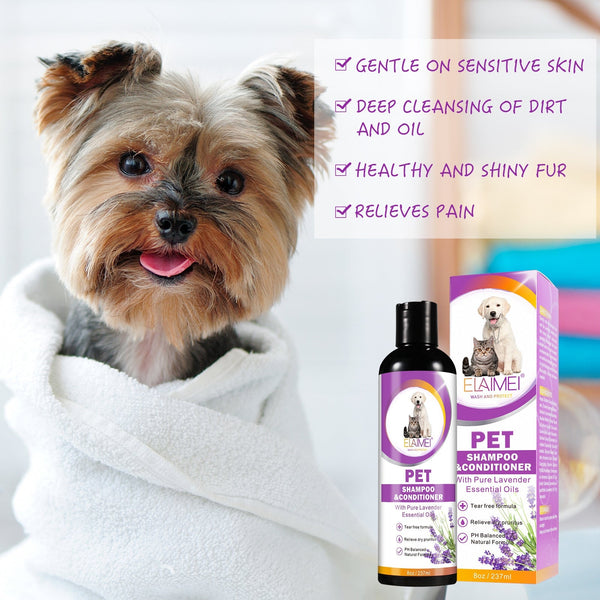 HKM-5344061 Dual-Action Anti-Hair Pet Shampoo for Hair Protection and Beautification - 200-500ml