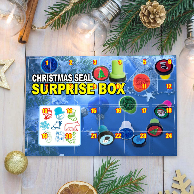 HKM-534419 Christmas Countdown 24-Day Blind Box with Stamp Paper