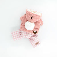 HKM-5344573 Plush Warm Dog Apparel for All Sizes in Pink and Blue