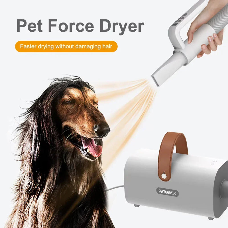 HKM-534547 Rechargeable Low Noise 4-in-1 Pet Hair Remover and Grooming Trimmer for Dogs and Cats