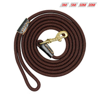 HKM-5345981 Durable Nylon Dog Training Leash, Non-Slip Tracking Rope for Medium Dogs, 3M/5M/10M/20M Options