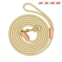 HKM-5345981 Durable Nylon Dog Training Leash, Non-Slip Tracking Rope for Medium Dogs, 3M/5M/10M/20M Options