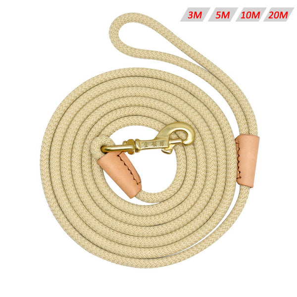 HKM-5345981 Durable Nylon Dog Training Leash, Non-Slip Tracking Rope for Medium Dogs, 3M/5M/10M/20M Options