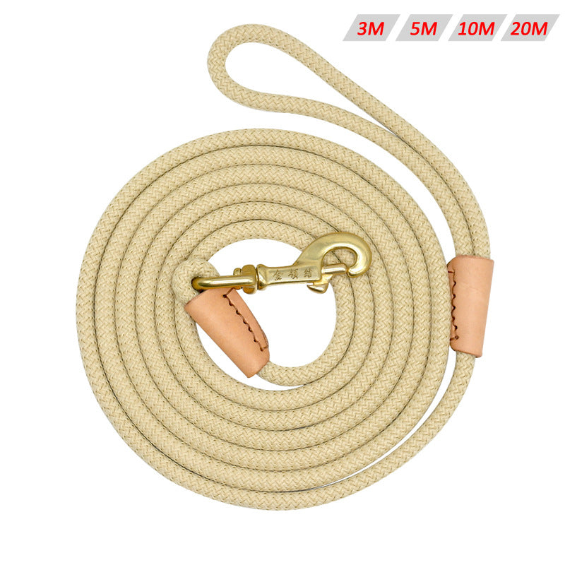 HKM-5345981 Durable Nylon Dog Training Leash, Non-Slip Tracking Rope for Medium Dogs, 3M/5M/10M/20M Options