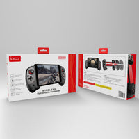 HKM-534611 Telescopic Wireless Gamepad for Android, iOS, and PC - Bluetooth 4.0, ABS Material
