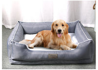 HKM-5346237 Removable Dark Grey Pet Litter Bed with Non-Stick Kennel for Dogs and Cats