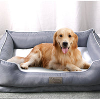 HKM-5346237 Removable Dark Grey Pet Litter Bed with Non-Stick Kennel for Dogs and Cats