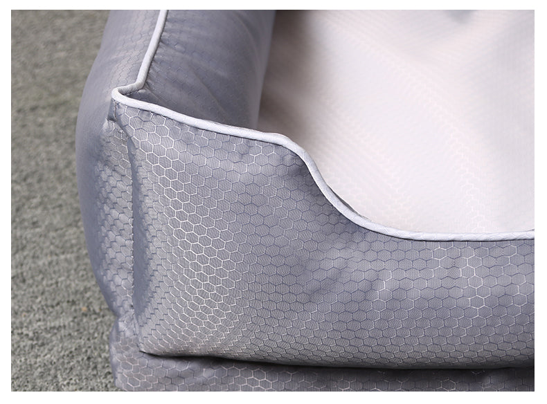 HKM-5346237 Removable Dark Grey Pet Litter Bed with Non-Stick Kennel for Dogs and Cats