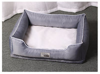 HKM-5346237 Removable Dark Grey Pet Litter Bed with Non-Stick Kennel for Dogs and Cats