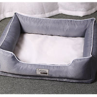 HKM-5346237 Removable Dark Grey Pet Litter Bed with Non-Stick Kennel for Dogs and Cats