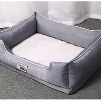 HKM-5346237 Removable Dark Grey Pet Litter Bed with Non-Stick Kennel for Dogs and Cats