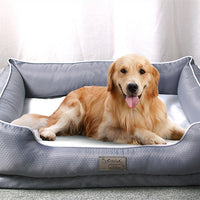 HKM-5346237 Removable Dark Grey Pet Litter Bed with Non-Stick Kennel for Dogs and Cats