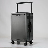 HKM-534675 Compact Carry-On Trolley with Spinner Wheels and USB Port, Made from Durable PC Material