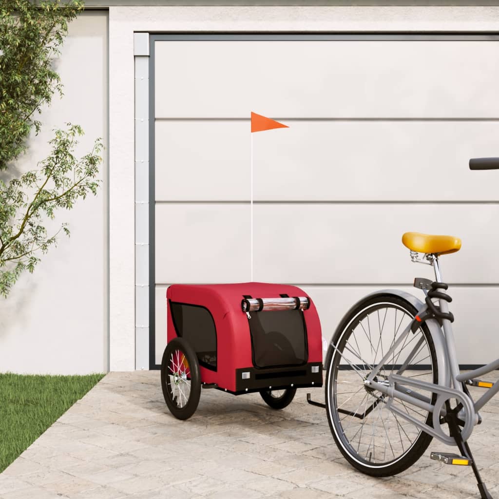 HKM-5347645 Dog Bicycle Trailer – Durable Oxford Fabric & Iron Frame for Pet Transport