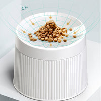 HKM-5348157 Geometric Double Cat Bowl ¨C A5 Food Grade Melamine, ¦Õ194 * h145mm