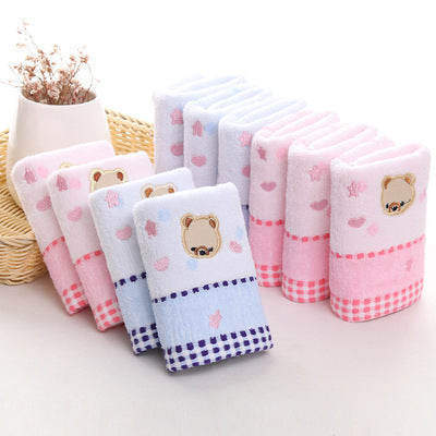 HKM-534867 Cotton Cartoon Towel for Kids - Soft, Absorbent, and Quick-Drying
