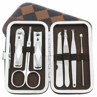 HKM-534931 7-Piece Stainless Steel Personal Care Nail Clipper Set with Carrying Pouch