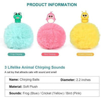 HKM-5349437 Interactive Pet Toy Ball with Animal Sounds for Cats and Dogs