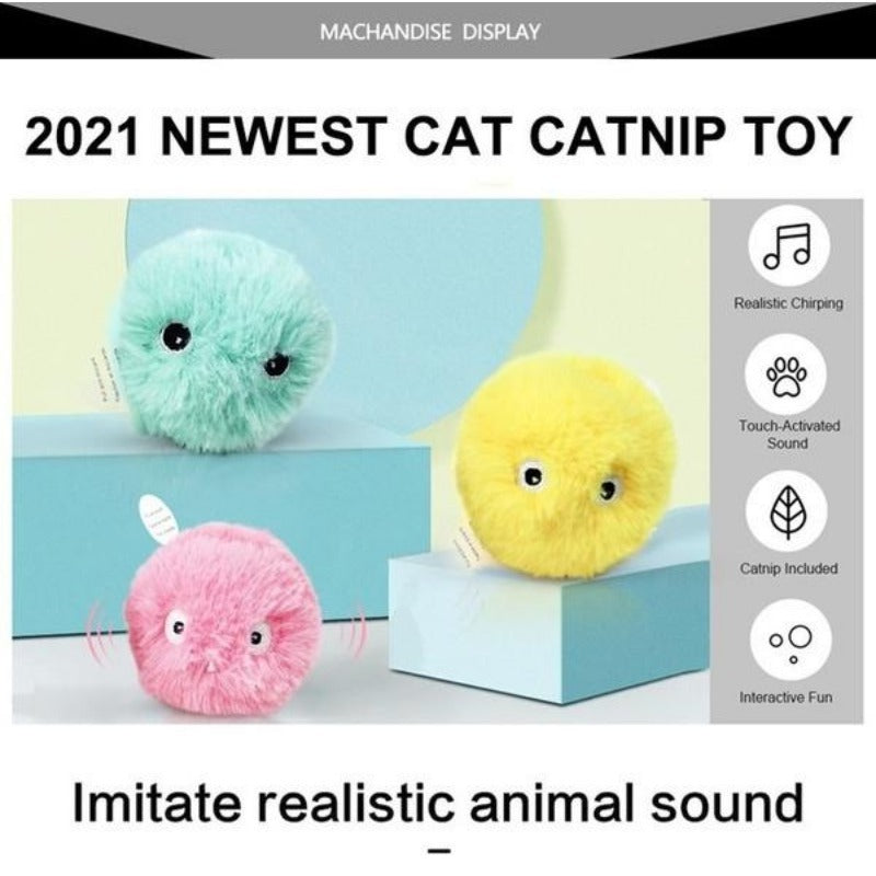HKM-5349437 Interactive Pet Toy Ball with Animal Sounds for Cats and Dogs