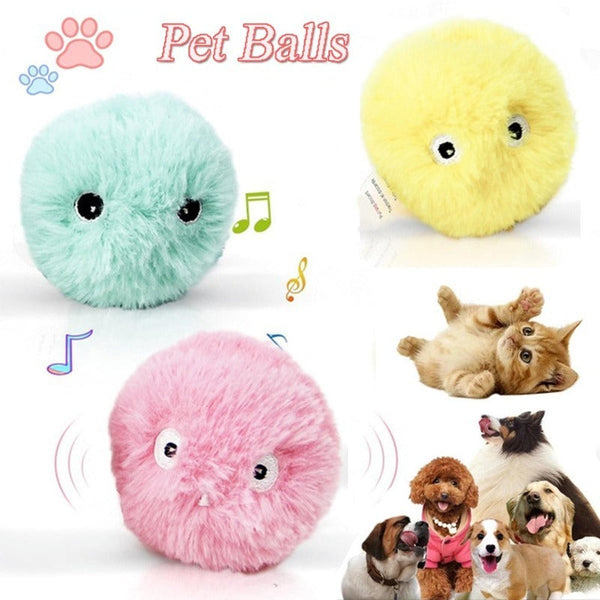 HKM-5349437 Interactive Pet Toy Ball with Animal Sounds for Cats and Dogs