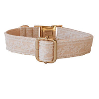 HKM-534995 Designer Pet Collar with Bow and Metal Buckle - Adjustable Cotton Leash Set for Dogs (S, M, L, XL)