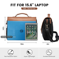 HKM-534995 Waterproof Crossbody Laptop Briefcase with USB Port for Office and Travel