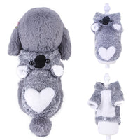 HKM-5350333 Coral Velvet Dog Clothing with Cartoon Designs - Elk, Cow, Dinosaur, Frog, and More