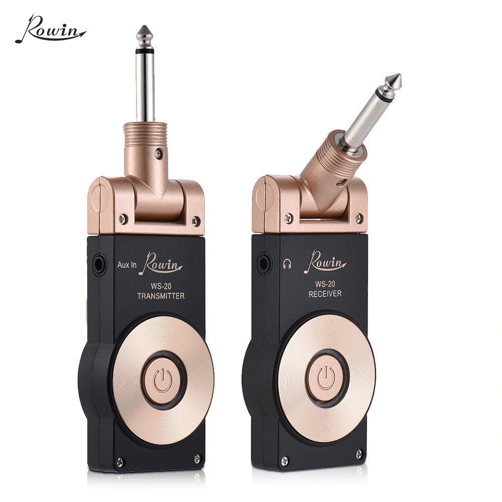 HKM-535123 Wireless Guitar and Instrument Transmitter Receiver System, 2.4GHz Transmission, 30M Range, 105dB Dynamic Range, Plug and Play