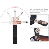HKM-535123 Wireless Guitar and Instrument Transmitter Receiver System, 2.4GHz Transmission, 30M Range, 105dB Dynamic Range, Plug and Play