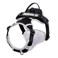 HKM-5351741 Reflective Dog Harness for Small to Large Dogs - Adjustable Chest Strap with Traction Belt