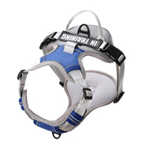 HKM-5351741 Reflective Dog Harness for Small to Large Dogs - Adjustable Chest Strap with Traction Belt