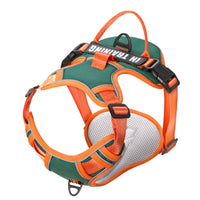 HKM-5351741 Reflective Dog Harness for Small to Large Dogs - Adjustable Chest Strap with Traction Belt