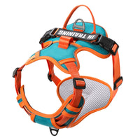 HKM-5351741 Reflective Dog Harness for Small to Large Dogs - Adjustable Chest Strap with Traction Belt
