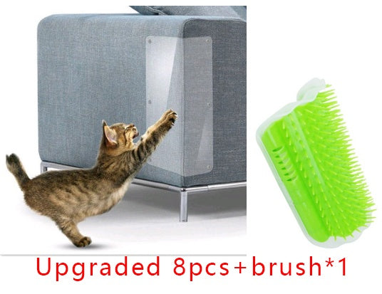 HKM-5352125 Sofa and Furniture Claw Protector Pads - Universal Sticky Anti-Scratch PVC Sheets, 2PCS Set