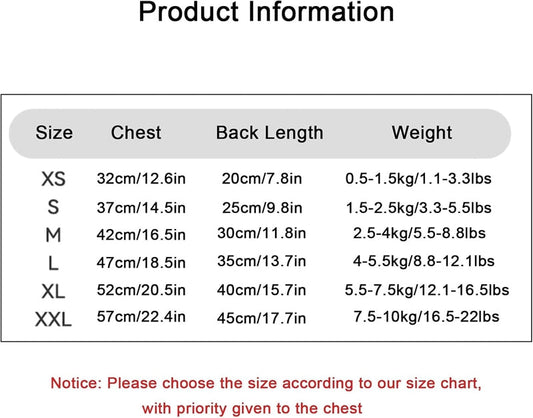 HKM-5352509 Cozy Two-Legged Down Jacket for Small to Medium Dogs and Cats with Heart Patterns