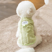 HKM-5352509 Cozy Two-Legged Down Jacket for Small to Medium Dogs and Cats with Heart Patterns