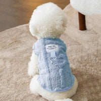 HKM-5352509 Cozy Two-Legged Down Jacket for Small to Medium Dogs and Cats with Heart Patterns
