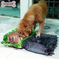 HKM-5352765 Washable Snuffle Mat for Dogs and Cats - Smell Training Puzzle Blanket, Felt Material with Anti-Slip Oxford Backing, DIY Adjustable Design, 44x32cm