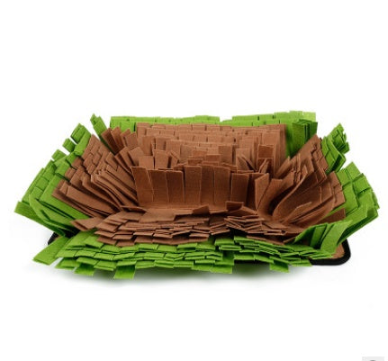 HKM-5352765 Washable Snuffle Mat for Dogs and Cats - Smell Training Puzzle Blanket, Felt Material with Anti-Slip Oxford Backing, DIY Adjustable Design, 44x32cm