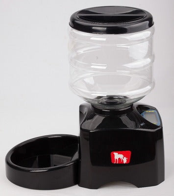 HKM-535315 5.5L Automatic Pet Feeder with Voice Recording and LCD Display for Dogs and Cats
