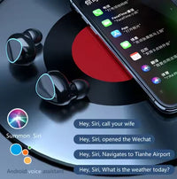 HKM-535443 True Wireless Earphones M10 - Waterproof Stereo Bass Headset with LED Digital Display for Music and Gaming