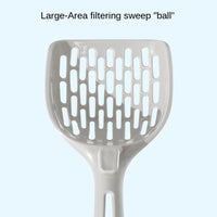 HKM-5355197 Self-Cleaning Cat Litter Scoop with Base - Plastic Litter Shovel for Easy Cleaning