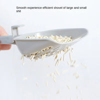 HKM-5355197 Self-Cleaning Cat Litter Scoop with Base - Plastic Litter Shovel for Easy Cleaning