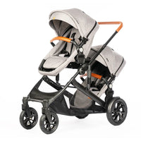 HKM-535635 Lightweight Side-by-Side Double Stroller with Individual Recline and Easy Fold Mechanism