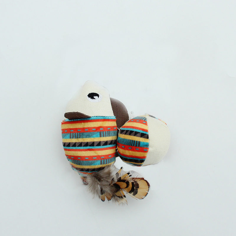 HKM-5357373 Jungle Animal Catnip Toys - Bite Resistant Interactive Kickers for Indoor Cats