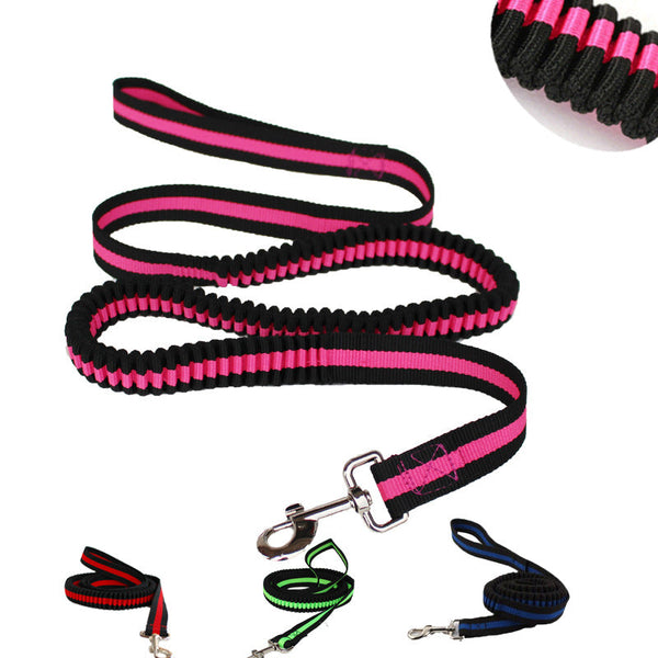 HKM-5357501 Adjustable Nylon Dog Leash with Hand Holding Rope for Running and Working Dogs in Multiple Colors