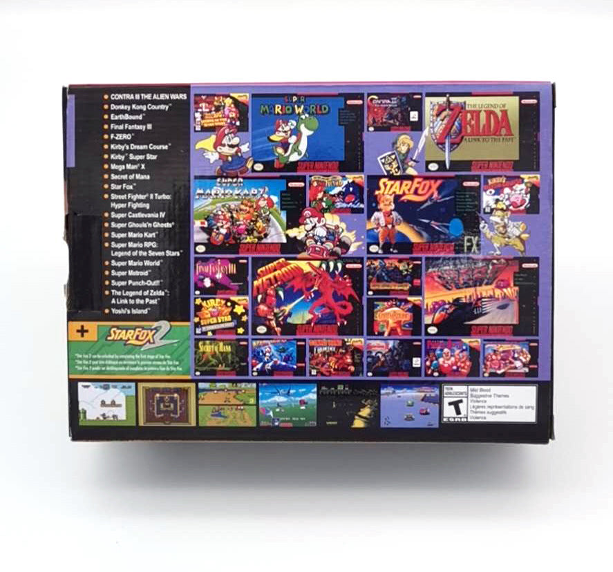 HKM-535763 16-Bit Mini Game Console with 21 Built-In Games and HDMI Output