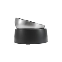 HKM-5357885 Stainless Steel Pet Feeder with Double and Single Bowls & Bowl Mat