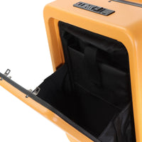HKM-535827 4-Wheel Hard Shell Carry-On Suitcase with Front Pocket and Aluminium Frame for Travel