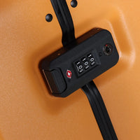 HKM-535827 4-Wheel Hard Shell Carry-On Suitcase with Front Pocket and Aluminium Frame for Travel